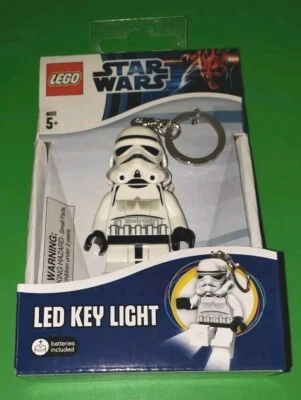 LEGO Star Wars Stormtrooper Keychain LED Flashlight 3" Figure LGL-KE12 New OT - Image 1 of 4