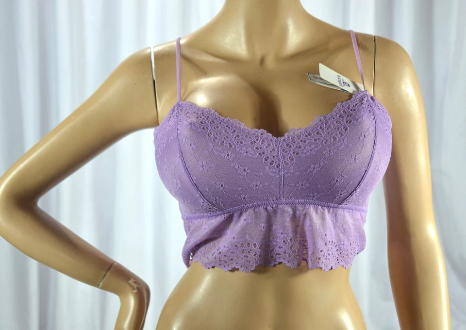 S Orchid Mist B.Tempt'd Inspired Eyelet Bralette Bra by Wacoal #910219
