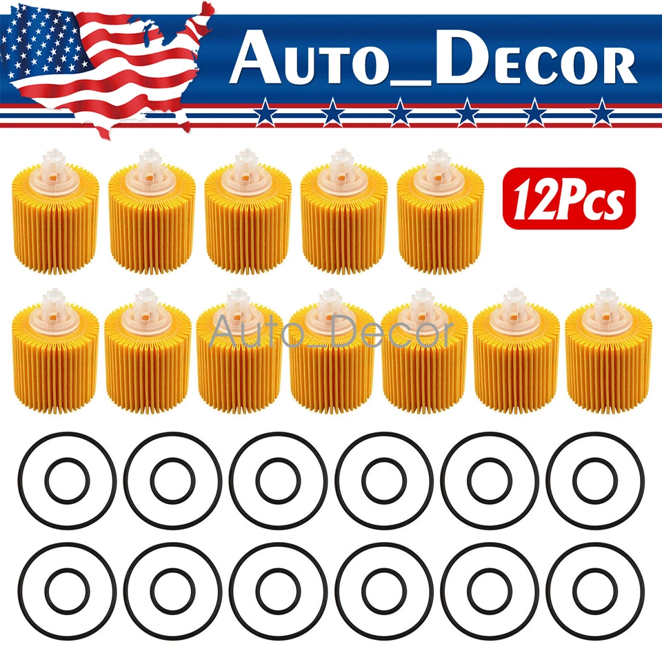 Paquete de 12 filtros de aceite para Toyota Corolla Prius Matrix Scion IM XD Lexus 04152-YZZA6 Foto 1 de 4