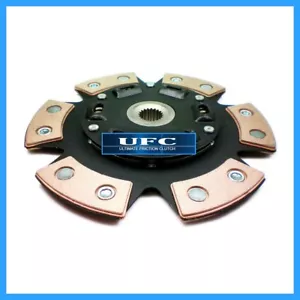 UFC STAGE 3 CERAMIC CLUTCH DISC PLATE 210mm TOYOTA CELICA COROLLA MATRIX MR-2 - Picture 1 of 2