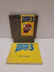 Super Mario Bros. 3 (Nintendo NES, 1990) Authentic w/ Manual Tested & Works
