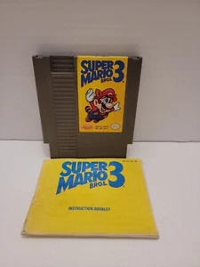 Super Mario Bros. 3 (Nintendo NES, 1990) Authentic w/ Manual Tested & Works - Picture 1 of 6