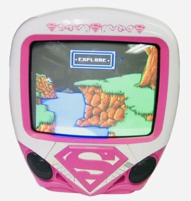 Superwoman DVD TV Gaming Tube Television 13 in DC Comics Pink 2006 Tested! - Image 1 of 4