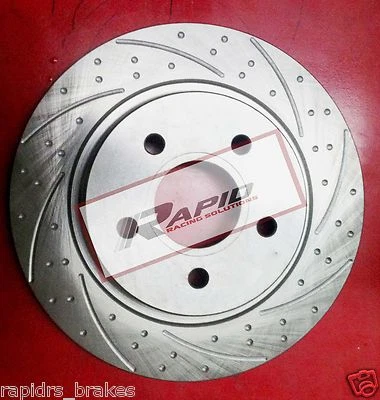 MITSUBISHI EXPRESS SS SJ 2.0 2.5L FRONT DISC BRAKE ROTORS SLOTTED GROOVED - Image 1 of 3
