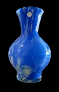 Vintage Glass Art Vase  Handmade USSR - Picture 1 of 7