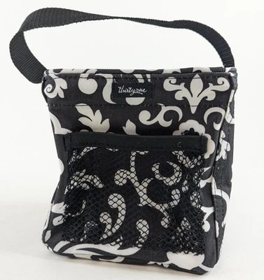 Thirty-One Littles Carry All Caddy Black Parisian Pop Small Tote Organizer Craft - Image 1 of 4