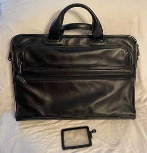 TUMI Aktentasche Pendler Laptoptasche schwarz Leder ALPHA 26111D4 - Bild 1 von 13