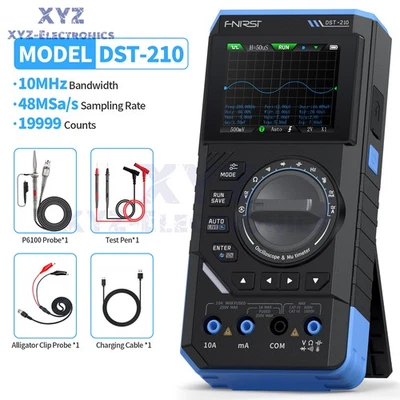 FNIRSI DST-210 3-EN-1 Osciloscopio Digital Multímetro Generador de Señal AC/DC EE. UU. Foto 1 de 4