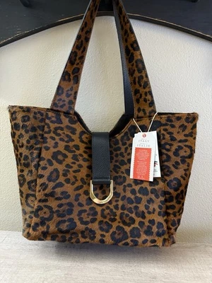 Новый с Ярлыками Viral Divina Firenze воловья кожа икры волос кожаная сумка с короткими ручками наплечная сумка Италия - Изображение 1 из 4