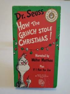 Dr Seuss How The Grinch Stole Christmas Vintage VHS Video Cassette Tape Movie - Picture 1 of 3