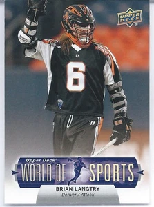 2011 UD World Of Sports BRIAN LANGTRY Denver Outlaws Colorado Mammut Lacrosse - Bild 1 von 1