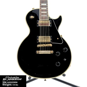 Used Gibson 2014 Les Paul Custom Lite - Ebony w/OHSC - Picture 1 of 8