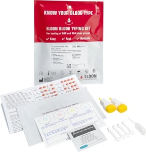 Eldoncard INC Blood Type Test (Complete KIT) - Find Out if You are A, B, O,...  - Picture 1 of 14