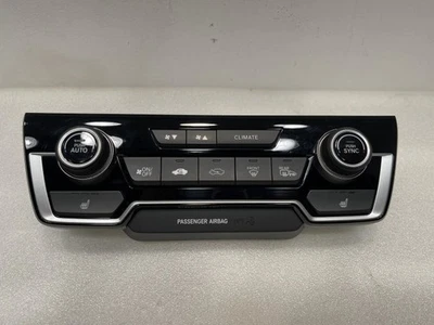 2019 HONDA CR-V HEAT AC CONTROLLER DUAL ZONE MANUAL BLACK 48851 - Image 1 of 4