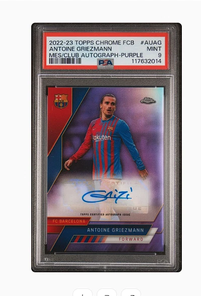 2022-23 Topps Chrome FC Barcelona - Autographs  Griezmann #AU-AG  Purple  - image 1 of 1