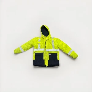 Carhartt High-Visibility Waterproof Class 2 Sherwood Jacket Unisex Size M - Picture 1 of 12