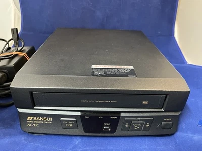 REPRODUCTOR VHS Sansui DUAL 120V AC/12V DC VCP-1506 Probado Funciona Sin Control Remoto. Foto 1 de 4