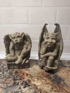 Set Of 2 Gargoyle Statues, Mini - Picture 1 of 7