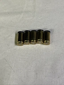5 Bullet Tire Valve Stem Caps 9mm Luger Shells Brass Case - Car Truck Bike  - Picture 1 of 3