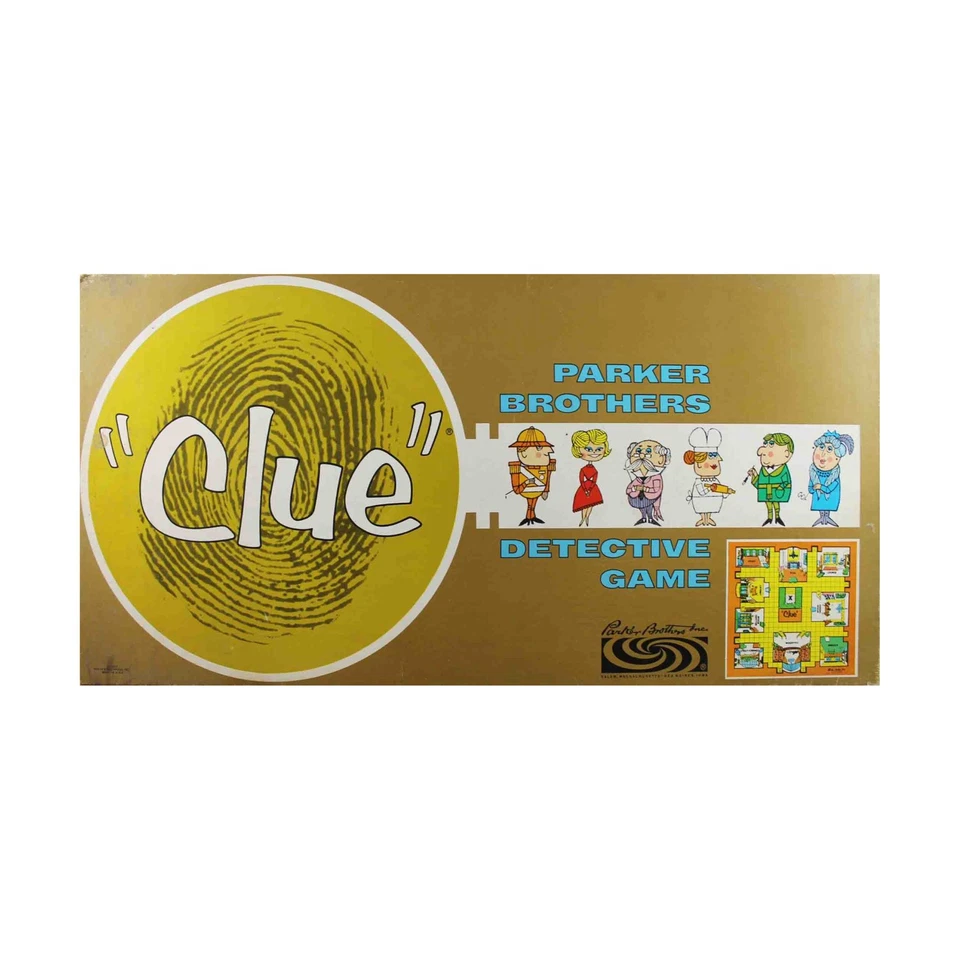Parker Bros Boardgame Clue (1963 Ed) Box Fair - Image 1 of 1