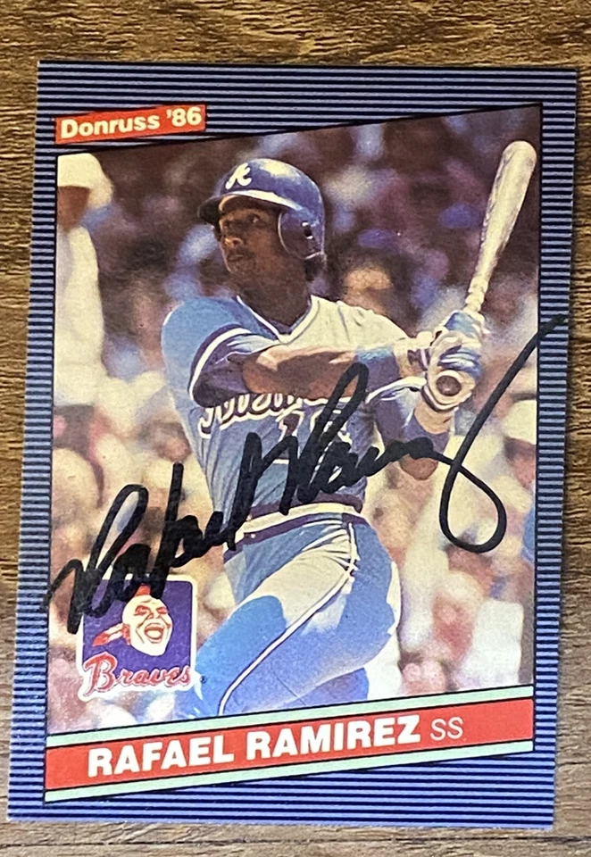 Rafael Ramirez 1986 Donruss #263 Signed Autographed Card - Atlanta Braves - Image 1 of 1