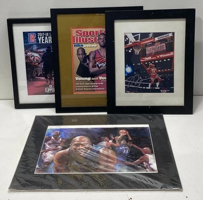 Lote de 4 Clippers de Baloncesto Coleccionables Darius Miles Firmado Guerreros Arte Toros Foto 1 de 4