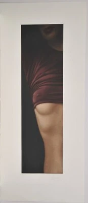 Willi Kissmer/Farbradierung/250 Exemp./handsigniert/langer Halb Akt III/Erotik - Bild 1 von 4