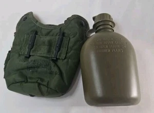 Botella de agua cantimplora OD de 1 cuarto de galón edición militar con cubierta de bolsa OD 9N852 NUEVO - Imagen 1 de 7
