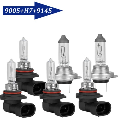 Kit de faros halógenos altos/bajos + bombillas antiniebla 3400 k para Lincoln Town Car 03-2011 Foto 1 de 4