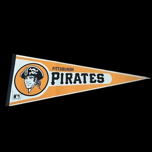Vintage Pittsburgh Pirates 1980s 12” X 29” Pennant MLB Baseball - Picture 1 of 7