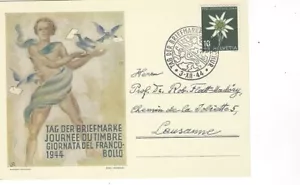 SWITZERLAND POSTAL CARD FROM 1944 - Picture 1 of 2