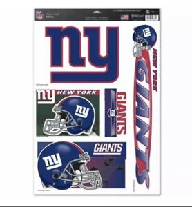NFL 11" x 17" Ultra Decals Set of 5 By WINCRAFT -Select- Team Below New