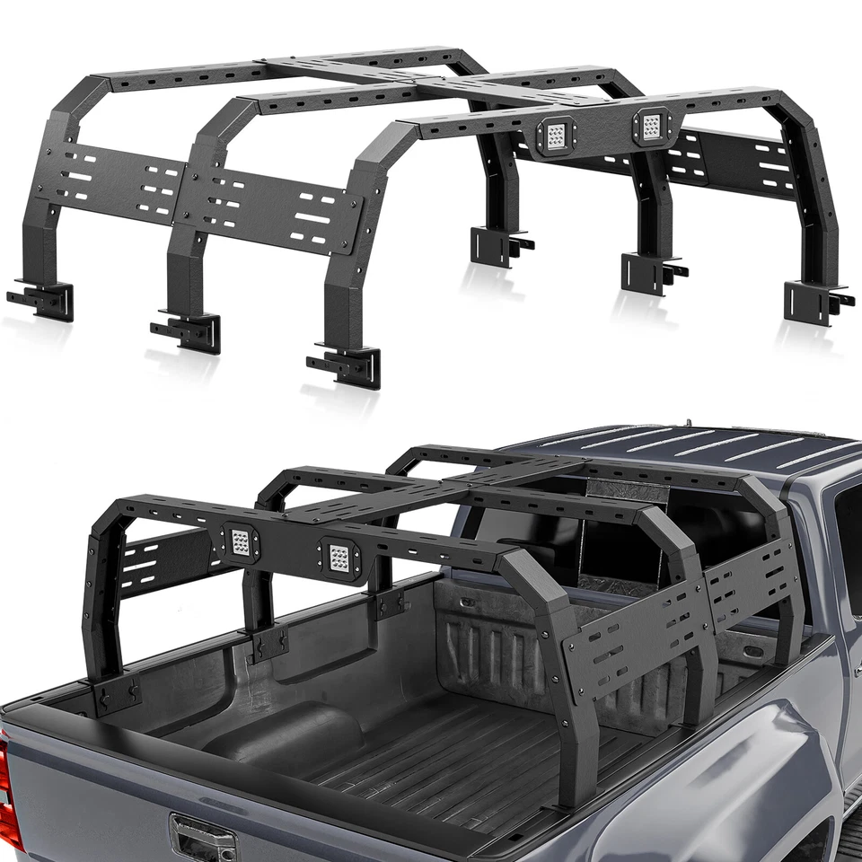 22.3"1000lbs High Bed Racks Truck Cargo Carrier for F150/Tundra/Tacoma/Colorado - Image 1 of 4
