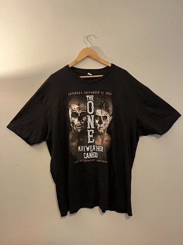 Mayweather Vs Canelo T Shirt 2013 Boxing MGM Grand Vegas Black Cotton Sz XL Cover