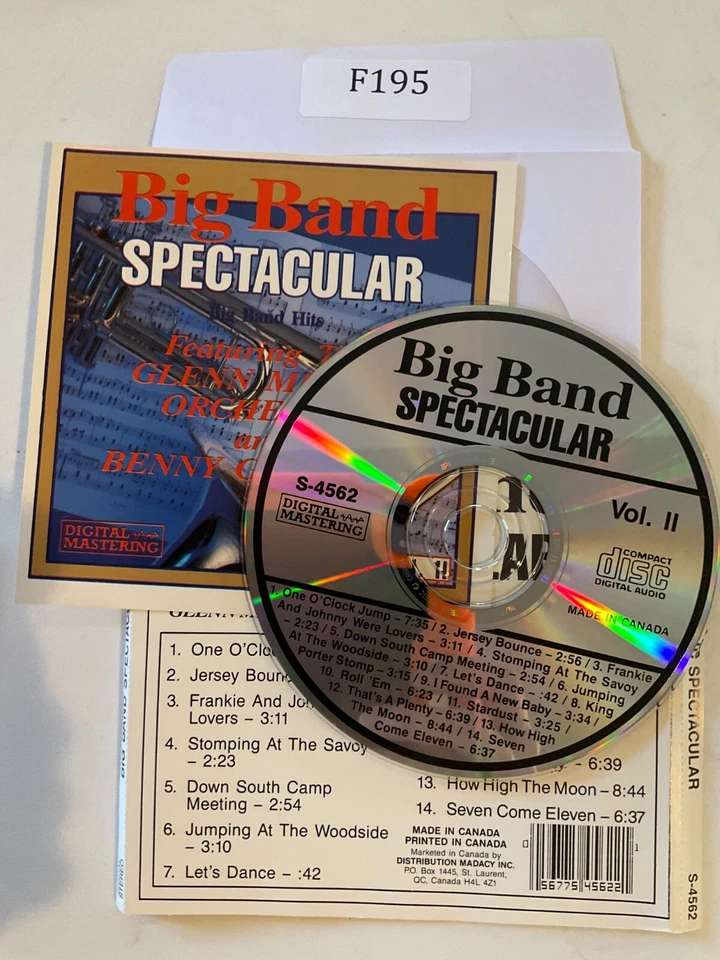 Big Band Spectacular, Vol. 2 CD No Case No Tracking #F195  Foto 1 de 1