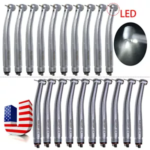 10X Dental High Speed Turbine Handpiece Push 4 Hole E-generator LED /No LED sa - Picture 1 of 27