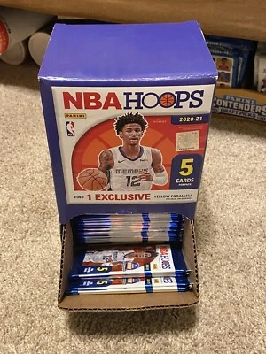 2020-21 Panini NBA Hoops Gravity Feed 5-Card Packs - 48 Packs - Full Box! - Image 1 of 4