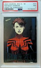 MAYDAY PARKER MARVEL METAL UNIVERSE SPIDER-MAN FX TURQUOISE /50 PSA 7 NOT PMG