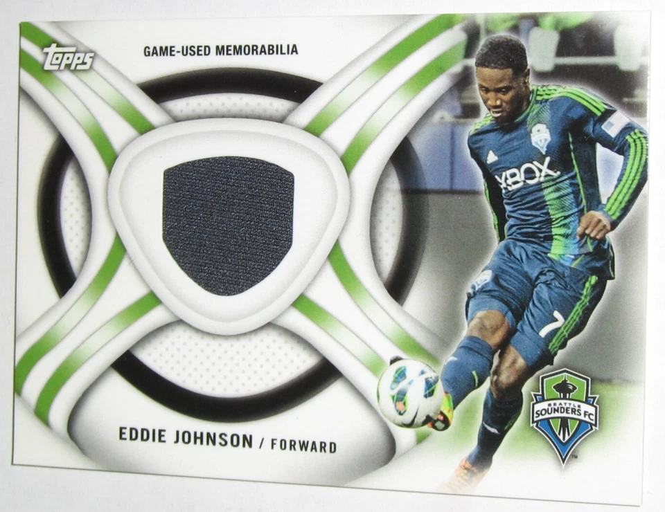2013 Topps MLS Soccer Kits Jersey Relic Eddie Johnson - Seattle Sounders - Image 1 of 1