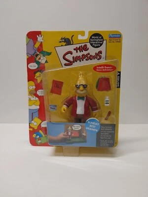 Figura de acción abuelo The Simpsons 2002 Playmates Series 9 Sunday Best Grampa 4" Foto 1 de 4
