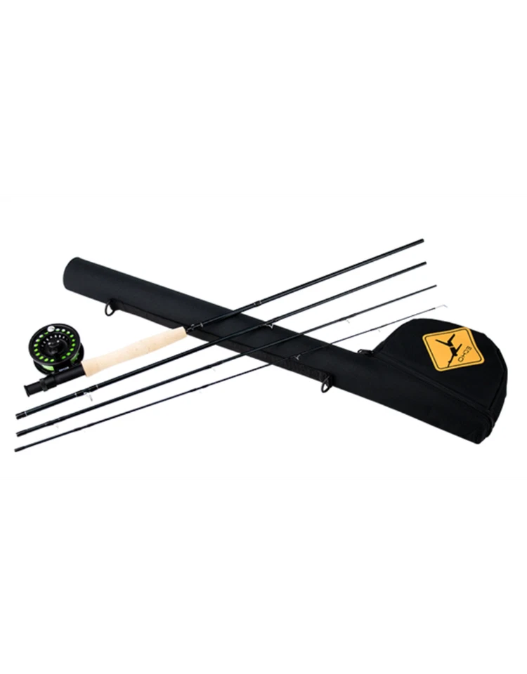 ECHO Lift Kit 590-4 9' FT #5 WT 4 PC Fly Rod Includes Reel Line Leader & Case