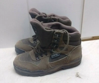 Vasque Gore-Tex Gris Cuero Alto Con Cordones Botines Senderismo Caminar Jóvenes Zapatos 5M Foto 1 de 4