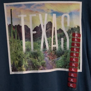 Mens Long Sleeve XL Tee Shirt TEXAS - Picture 1 of 10