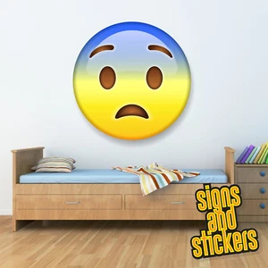 Emoji Sad Ill schlecht groß Vinyl Wandtattoo Aufkleber 4 Größen Schlafzimmer em27 - Bild 1 von 1