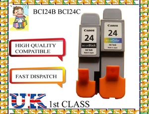 12 ink catridges BCI 24B&24C for canon non original - Picture 1 of 1