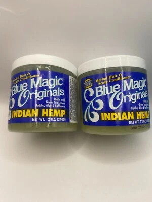 Acondicionador para cabello y cuero cabelludo de cáñamo indio Blue Magic Originals. Pack de 2 (12 oz X 2) Foto 1 de 3