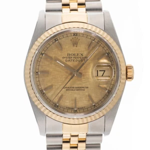 ROLEX Datejust 16233 ChampagneMosaic Two-tone SN/#E - Picture 1 of 24