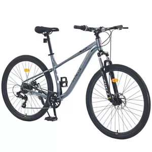 27.5 Inch Wheels 8 Speed Mountain Bike for Men Women Boys and Girls Steel Frame - Picture 1 of 6