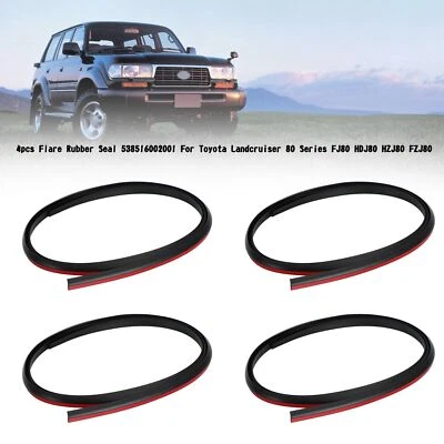 4x Flare Rubber Seal 538516002001 For Toyota Landcruiser 80 Series FJ80 HDJ80 ZY - Image 1 of 4