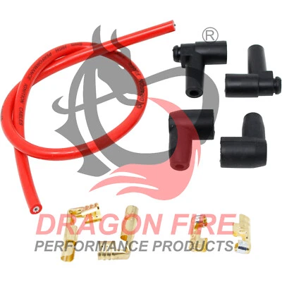 Corte universal para adaptarse a cable de bobina de bajo ohmio de 8,5 mm para todos los vehículos Chevy Dodge Ford Foto 1 de 4